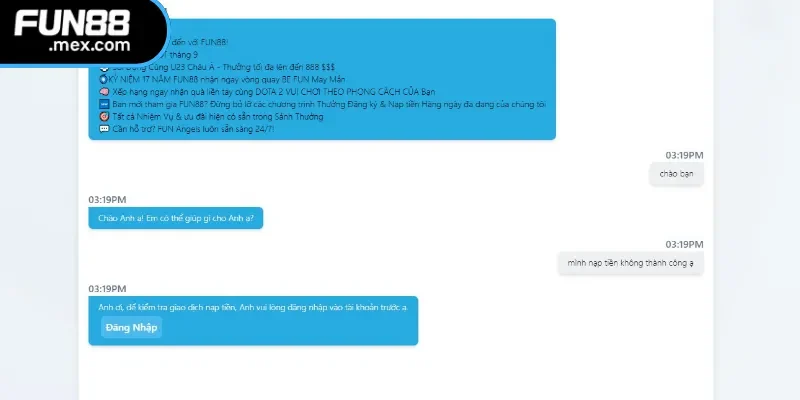 Liên hệ với đơn vị thông qua Live Chat hữu ích